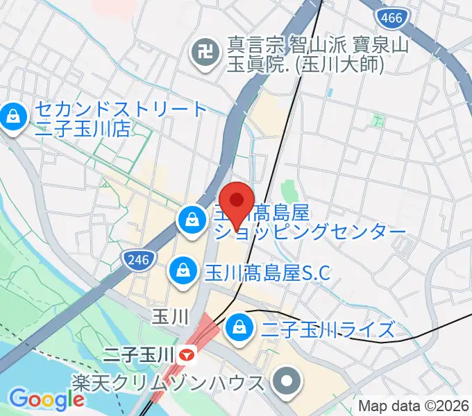 東京音実劇場の地図