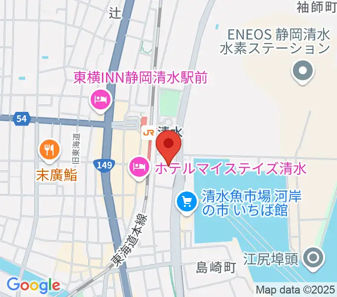 清水文化会館マリナートの地図