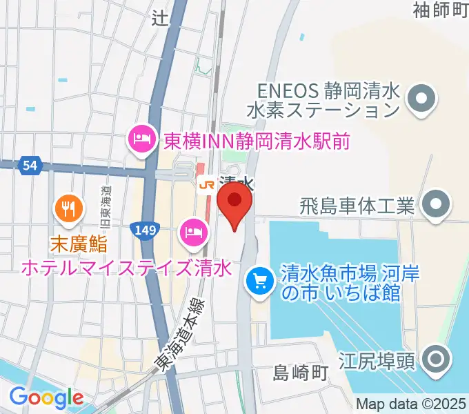 清水文化会館マリナートの地図
