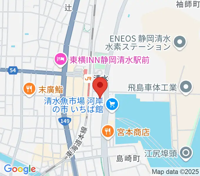 清水文化会館マリナートの地図