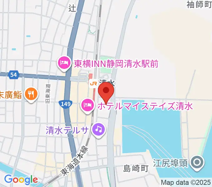 清水文化会館マリナートの地図