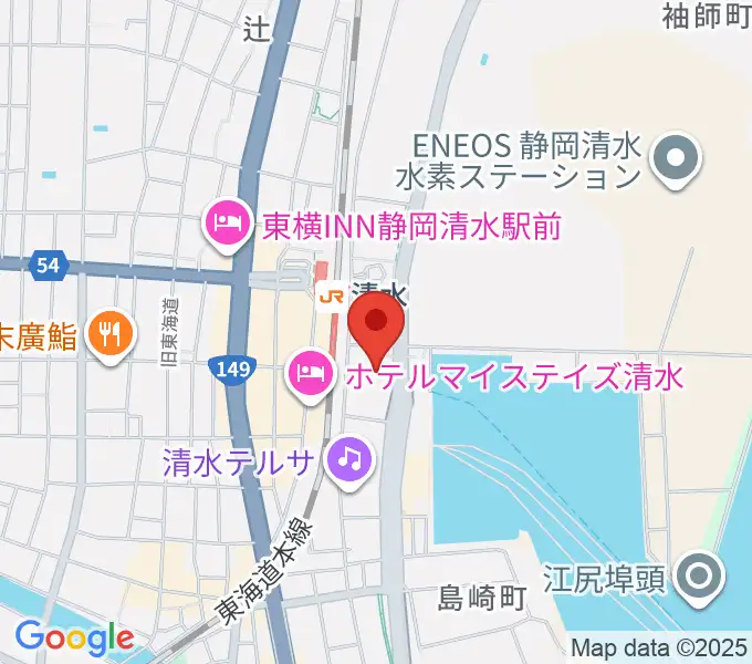 清水文化会館マリナートの地図