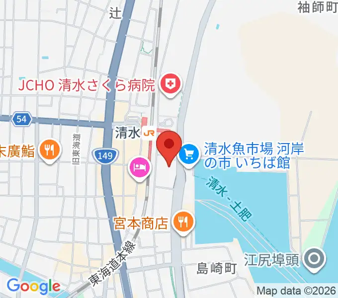 清水文化会館マリナートの地図