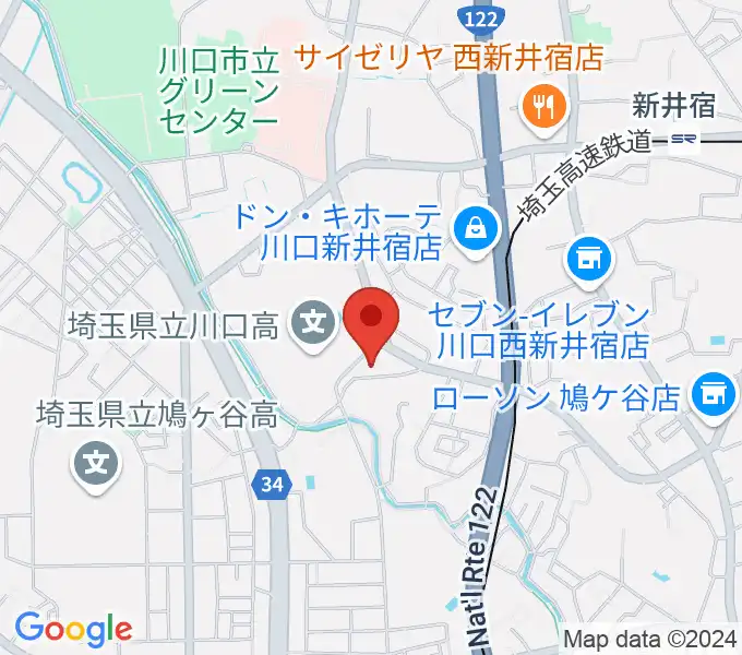 クラシカルスタジオ カルーソの地図