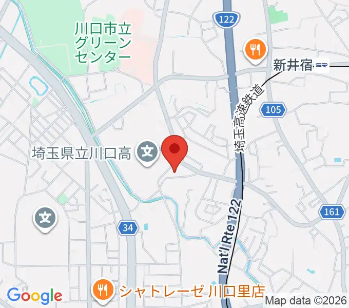 クラシカルスタジオ カルーソの地図