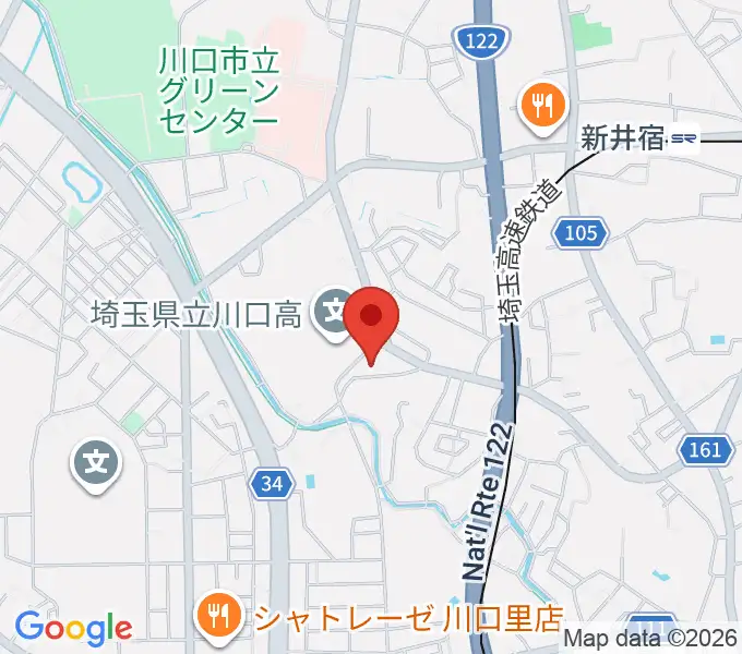 クラシカルスタジオ カルーソの地図