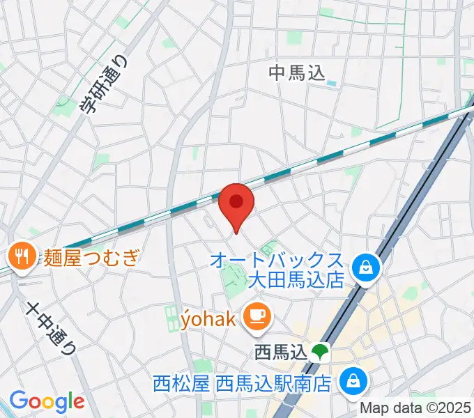 西馬込BLUE NUDE STUDIOの地図