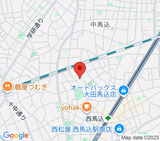 西馬込BLUE NUDE STUDIOの地図