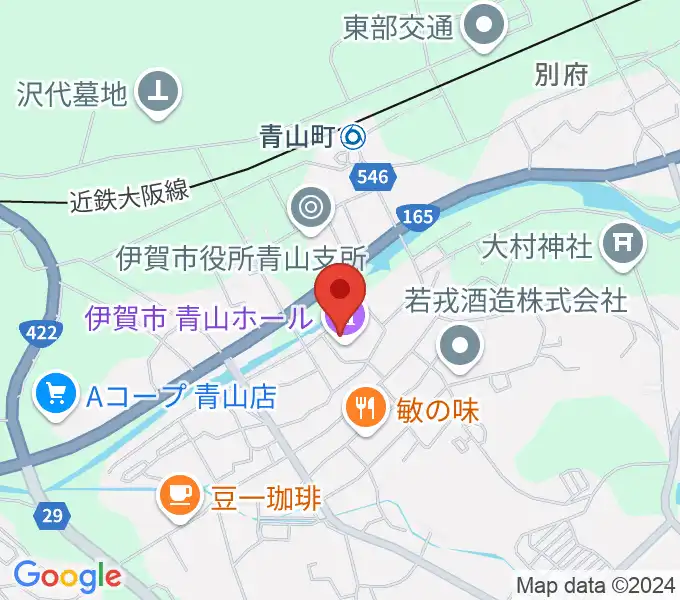 青山ホールの地図