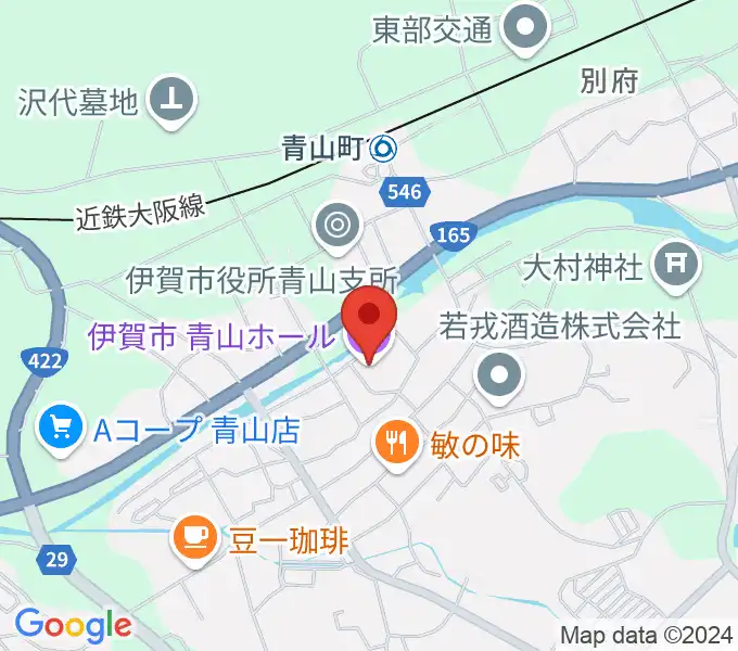 青山ホールの地図