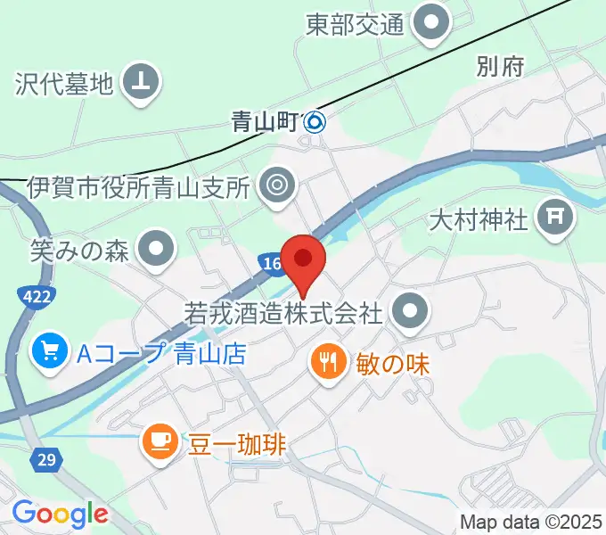 青山ホールの地図