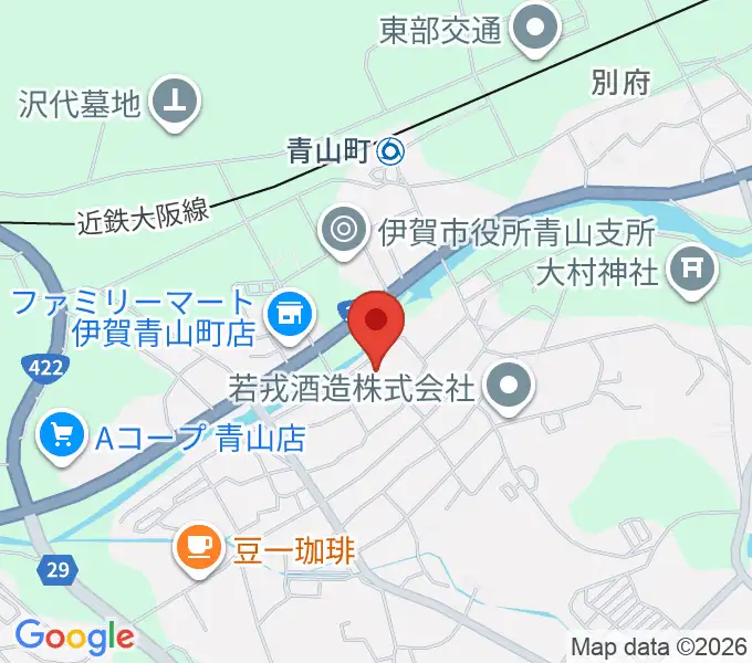 青山ホールの地図
