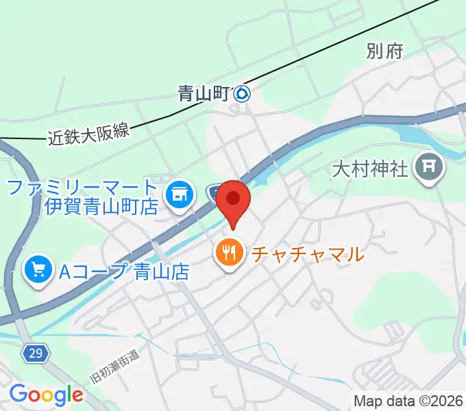 青山ホールの地図