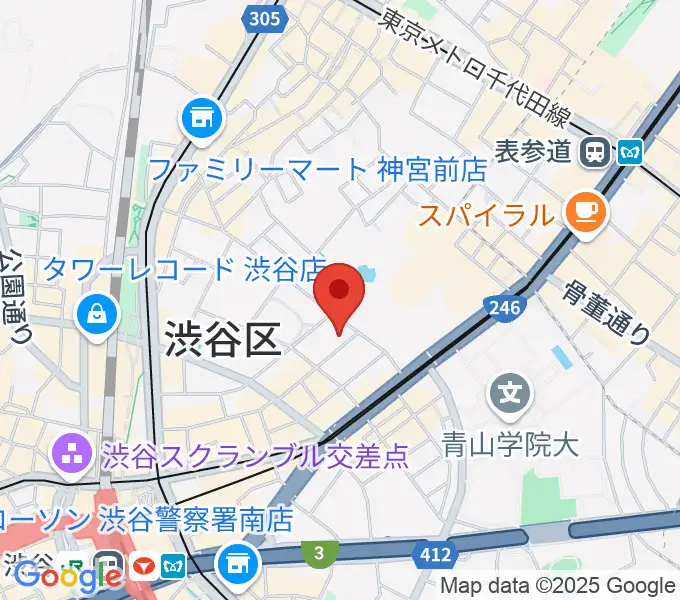 DDD青山クロスシアターの地図