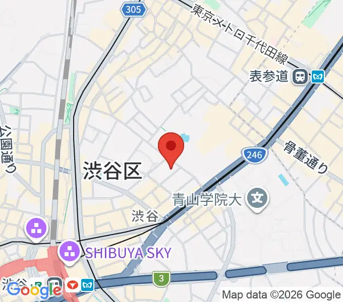 DDD青山クロスシアターの地図