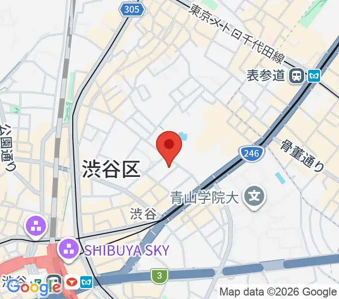 DDD青山クロスシアターの地図
