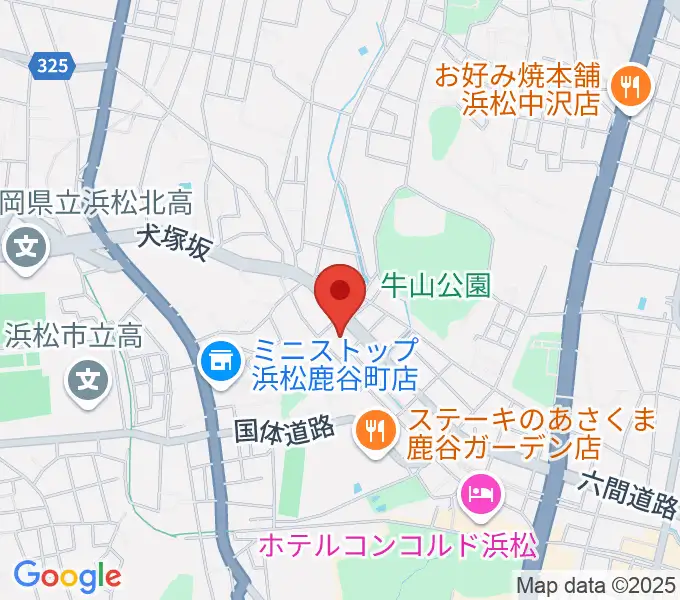 浜松市勤労会館Ｕホールの地図