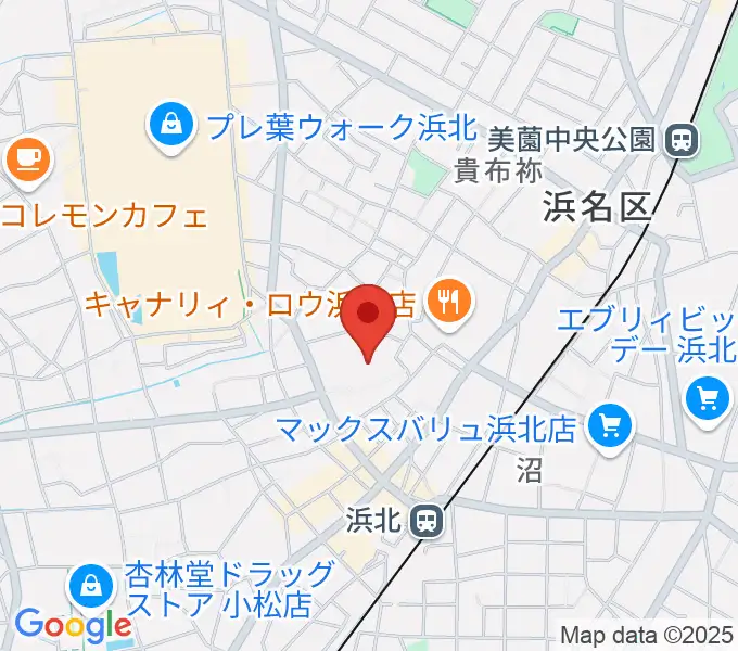 浜松市浜北文化センターの地図