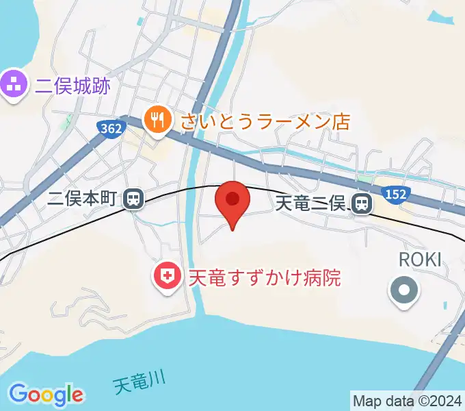 浜松市天竜壬生ホールの地図