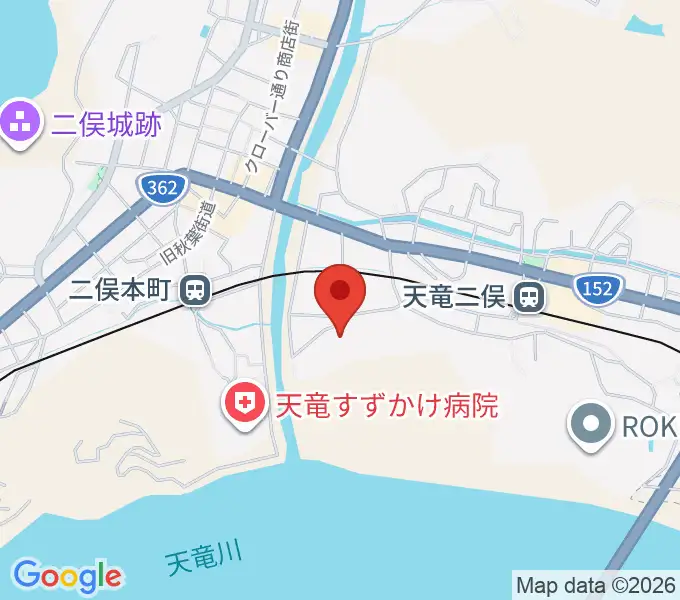 浜松市天竜壬生ホールの地図