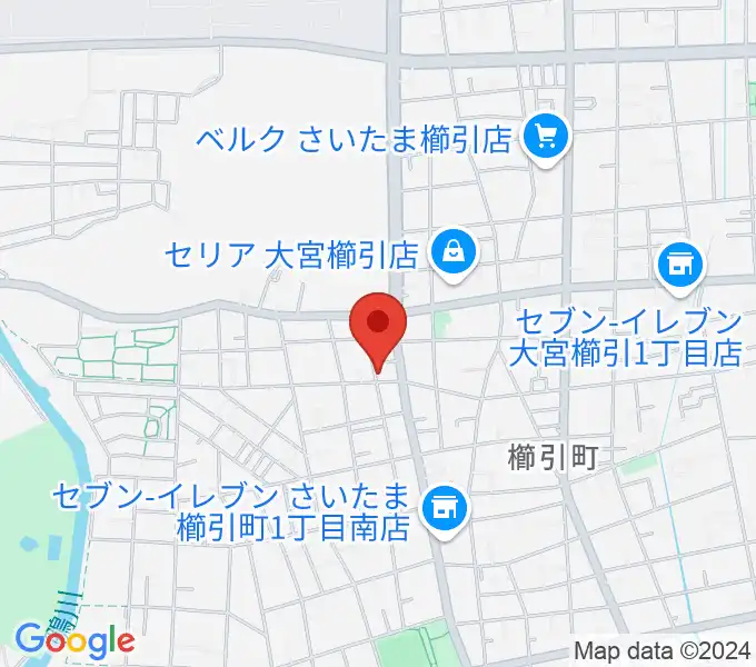 岸音楽教室の地図