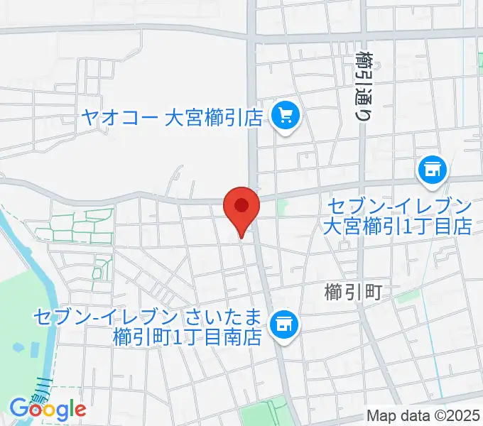 岸音楽教室の地図