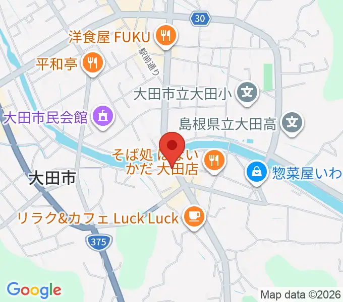 大畑音楽教室の地図