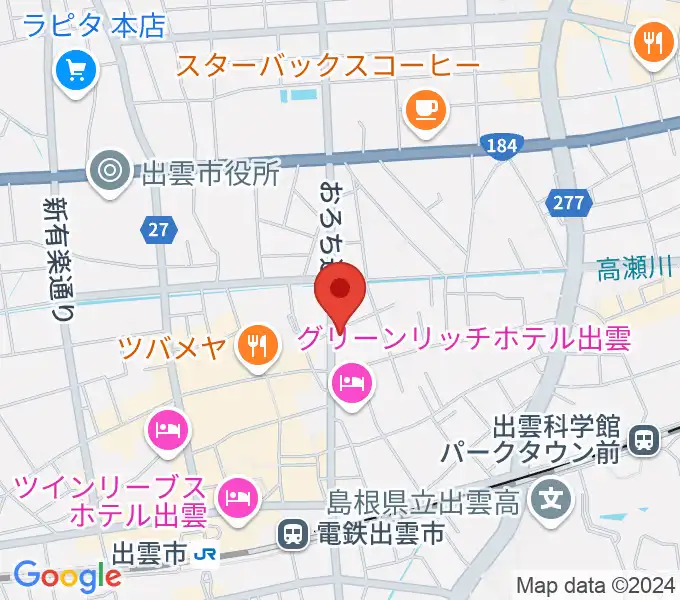 アツタ音楽教室 今市センター教室の地図