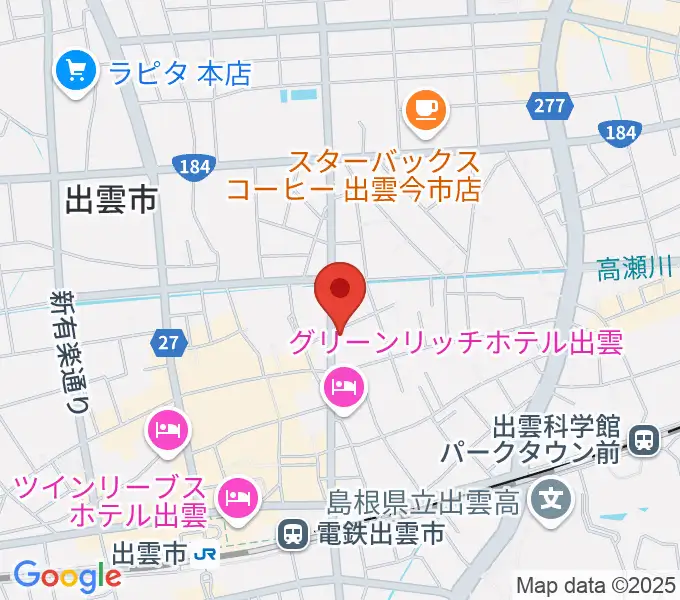 アツタ音楽教室 今市センター教室の地図