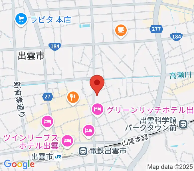 アツタ音楽教室 今市センター教室の地図