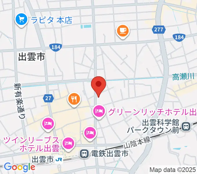 アツタ音楽教室 今市センター教室の地図