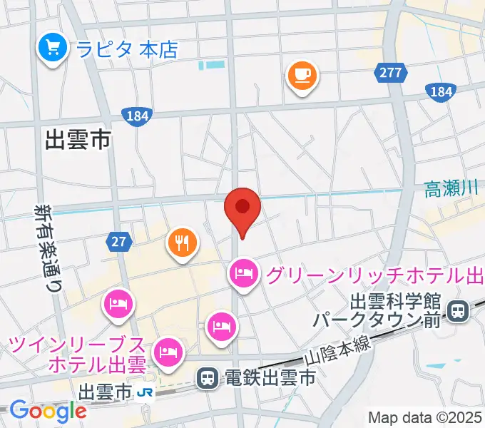 アツタ音楽教室 今市センター教室の地図