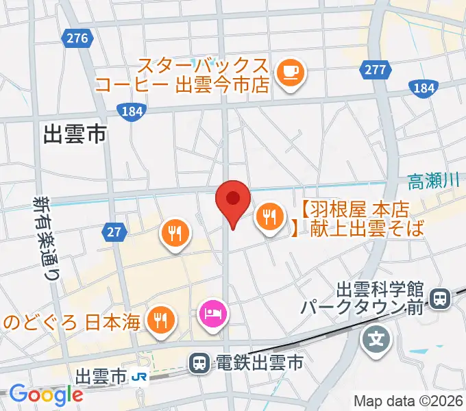 アツタ音楽教室 今市センター教室の地図