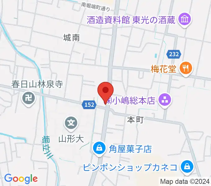 米沢ブルーノートの地図