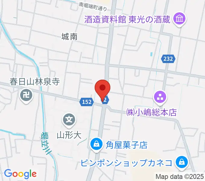 米沢ブルーノートの地図
