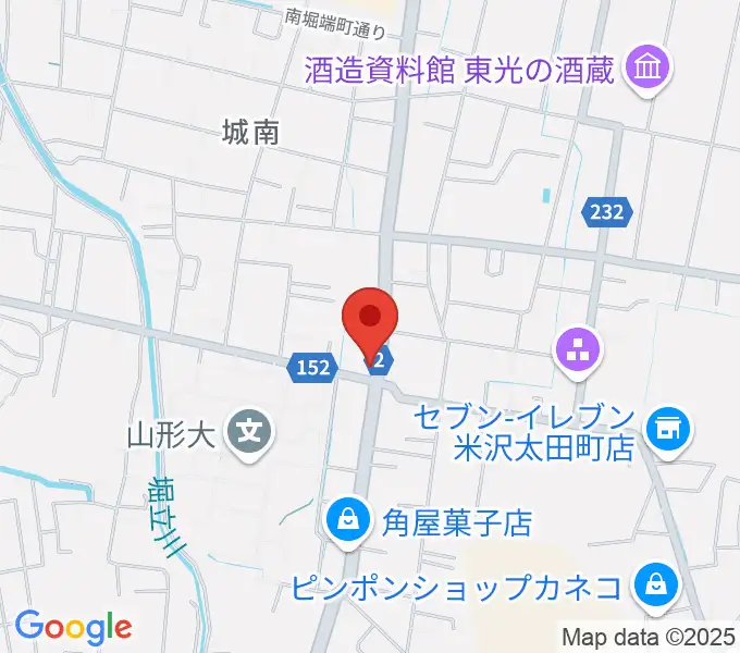 米沢ブルーノートの地図