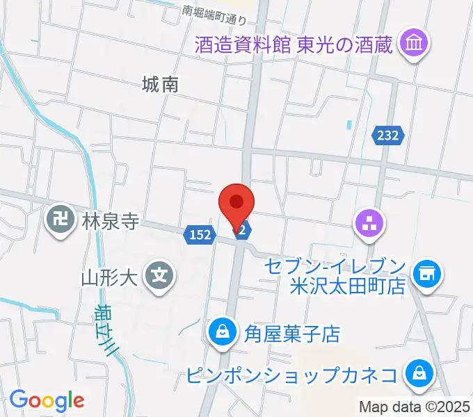 米沢ブルーノートの地図