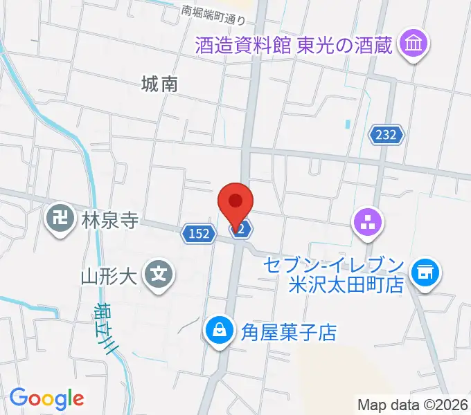 米沢ブルーノートの地図