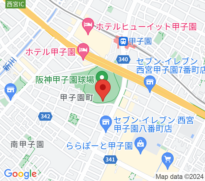 阪神甲子園球場の場所