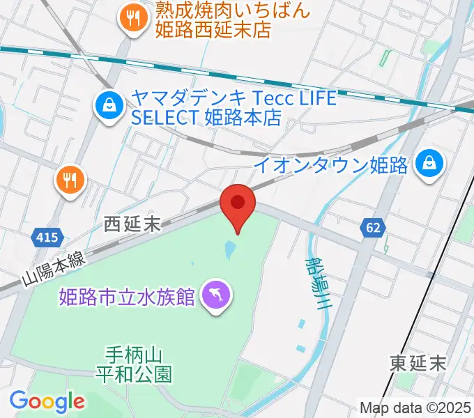 姫路市文化センターの地図