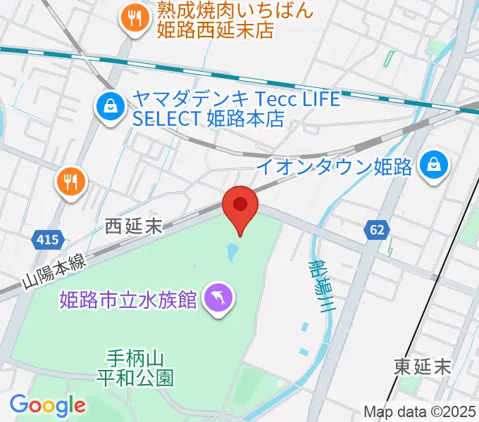 姫路市文化センターの地図