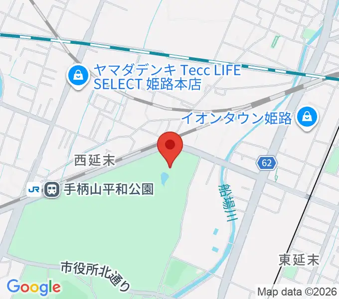 姫路市文化センターの地図