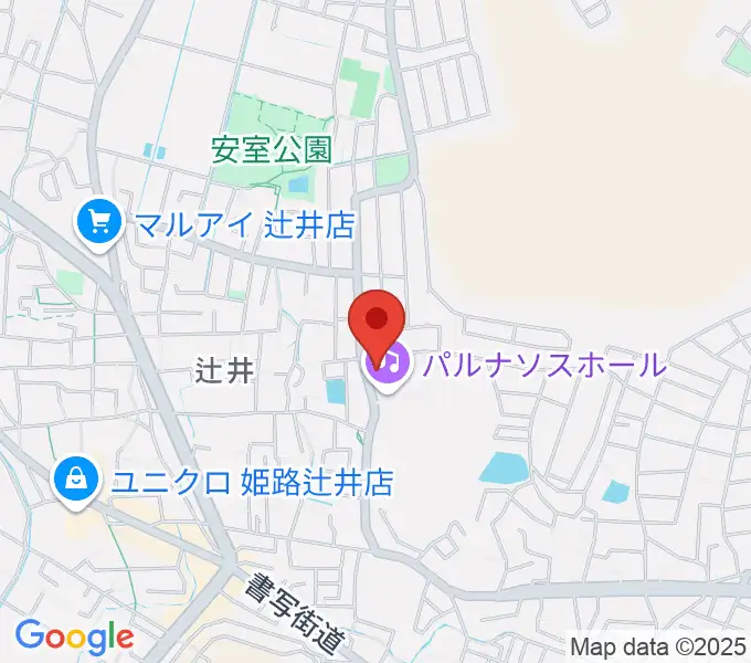 パルナソスホールの地図