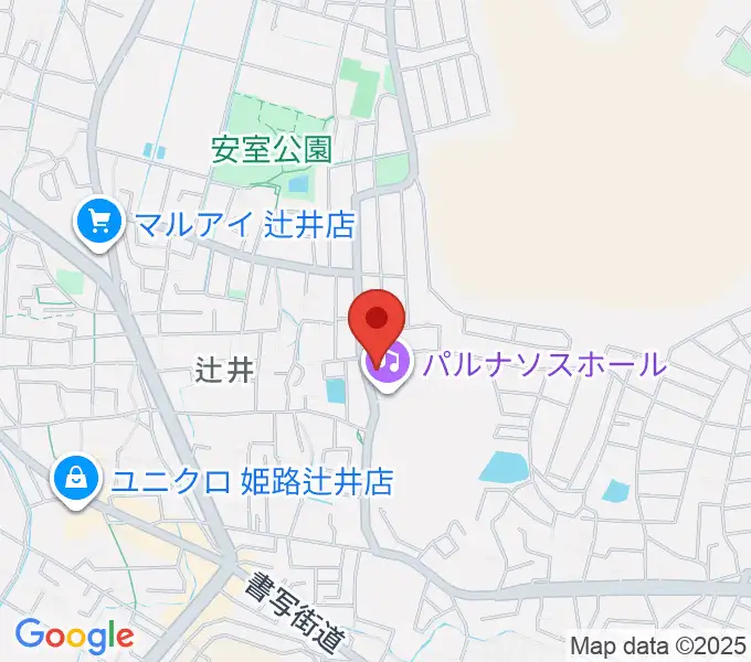 パルナソスホールの地図
