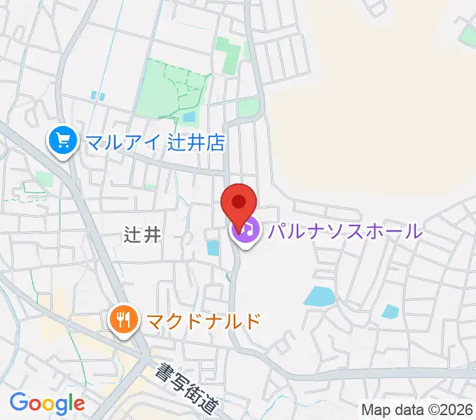 パルナソスホールの地図