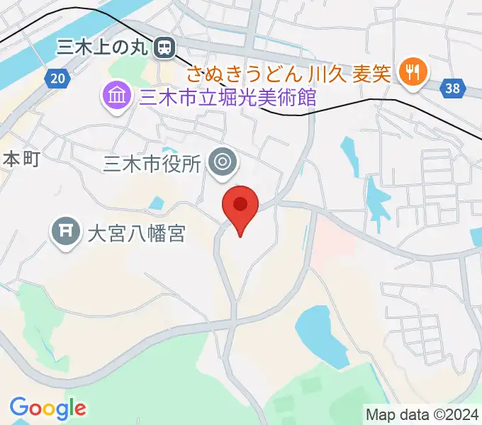 三木市文化会館の地図