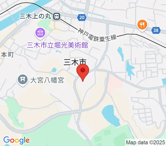 三木市文化会館の地図
