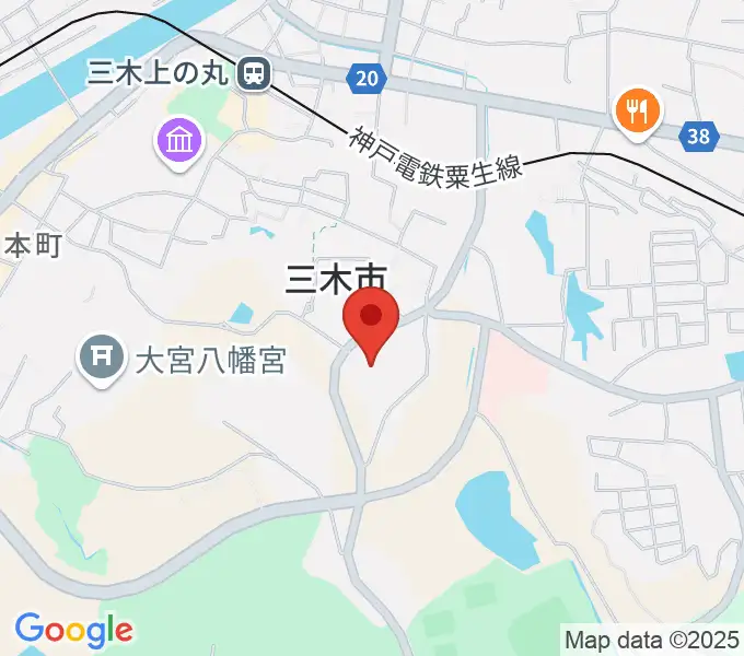 三木市文化会館の地図