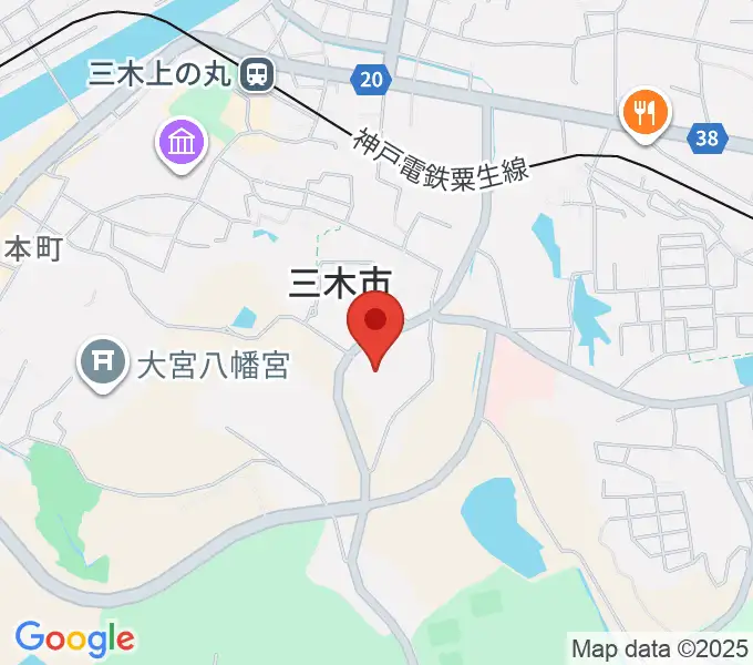 三木市文化会館の地図