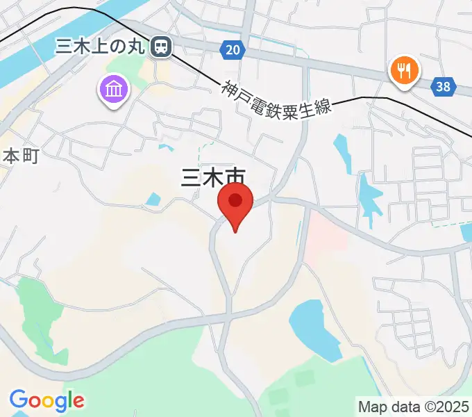 三木市文化会館の地図
